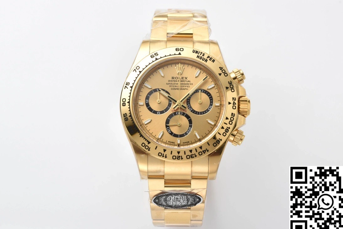 Full Daytona M126508 Cosmograph Rolex Clean Gold Factory 0302